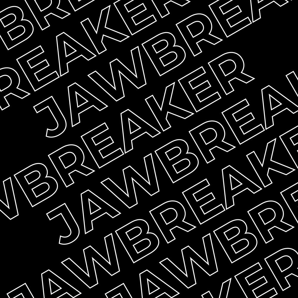 Croquis du logo pour le studio d'illustration et storyboard Jawbreaker, une identité de marque audacieuse et distinctive.