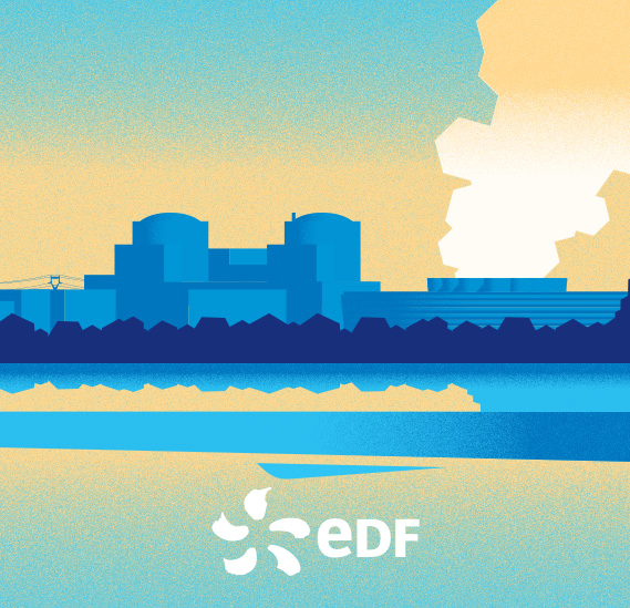 Illustration et conception du Projet de Site illustré pour le site EDF de Chinon