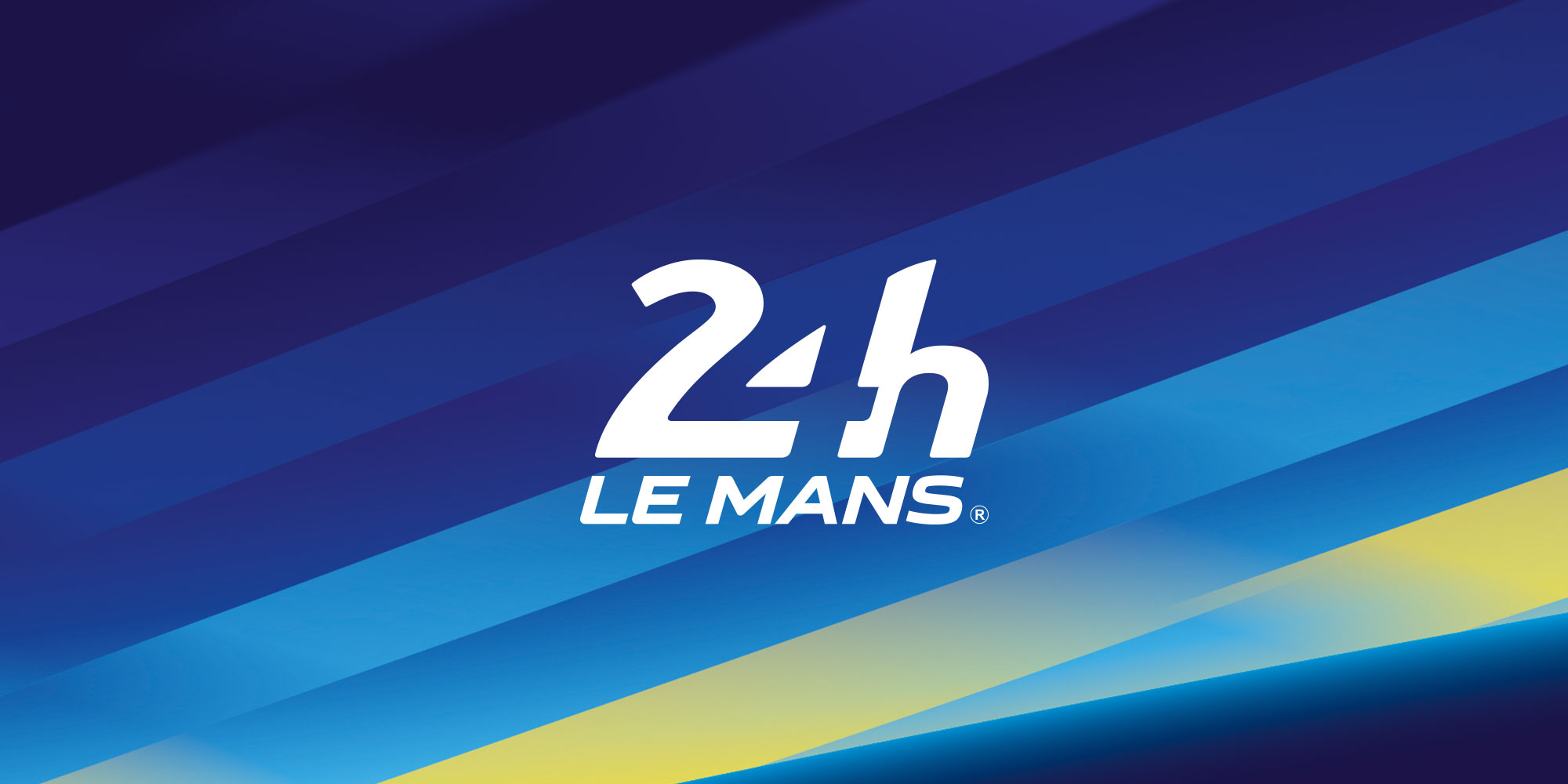 Illustration d'une affiche vintage du départ emblématique des 24 Heures du Mans, légendaire course d'endurance automobile