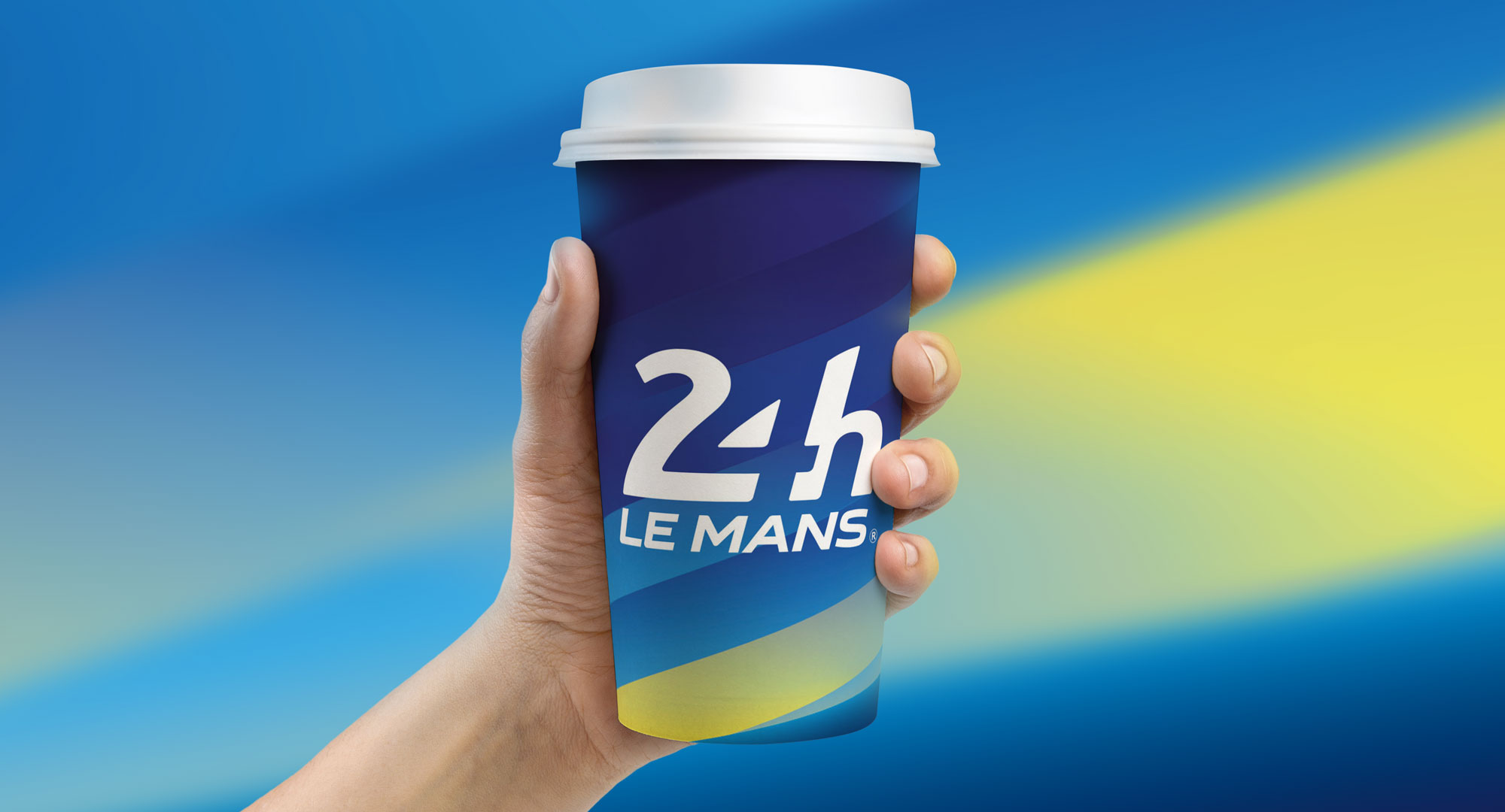 Illustration d'une affiche pour les 24 Heures du Mans 2026, légendaire course d'endurance automobile