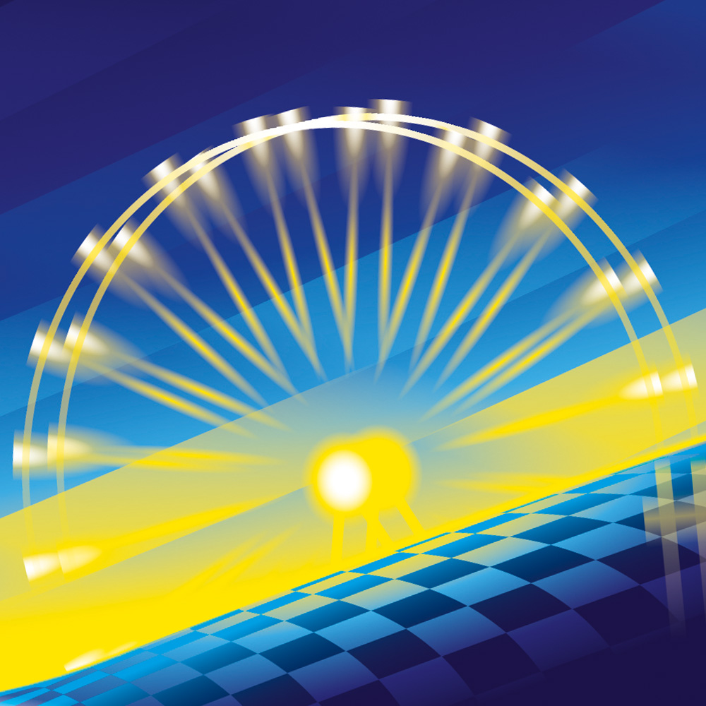 Illustration d'une affiche pour les 24 Heures du Mans 2026, légendaire course d'endurance automobile