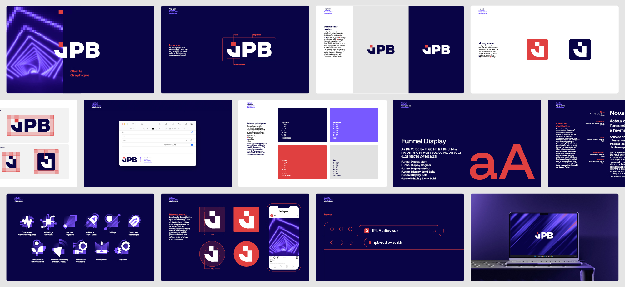 Identité de marque de JPB, charte graphique