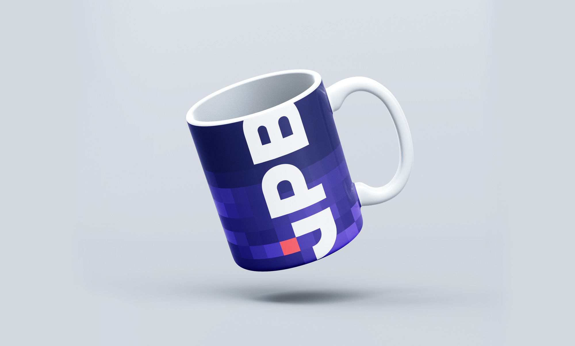 Identité de marque de JPB, mockup mug moderne