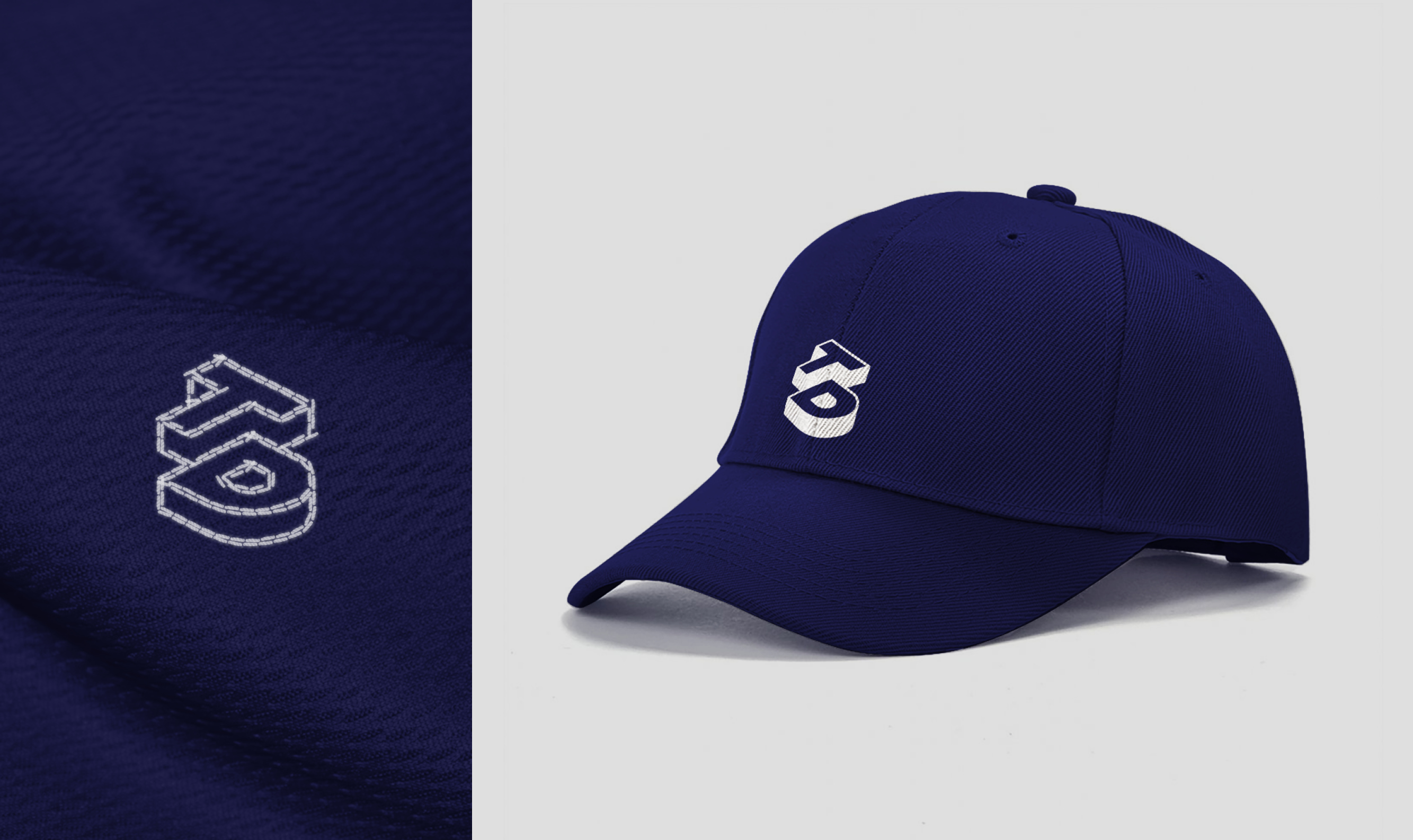 Identité de marque de TD Prod, mockup casquette moderne