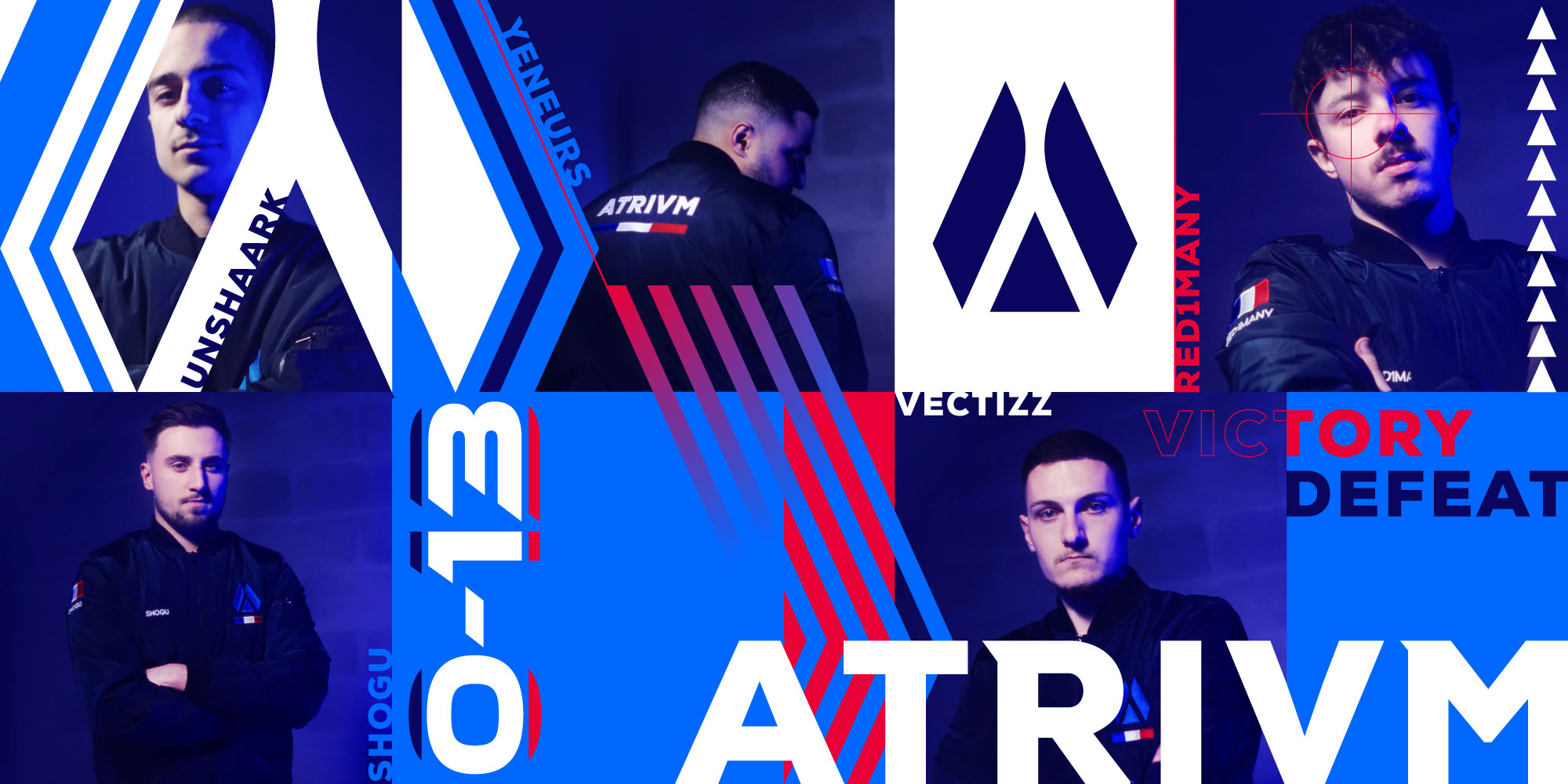 Atrivm roster équipe : Yeneurs, Shogu, Unshaark, Vectizz, Red1many Atrivm roster équipe : Yeneurs, Shogu, Unshaark, Vectizz, Red1many