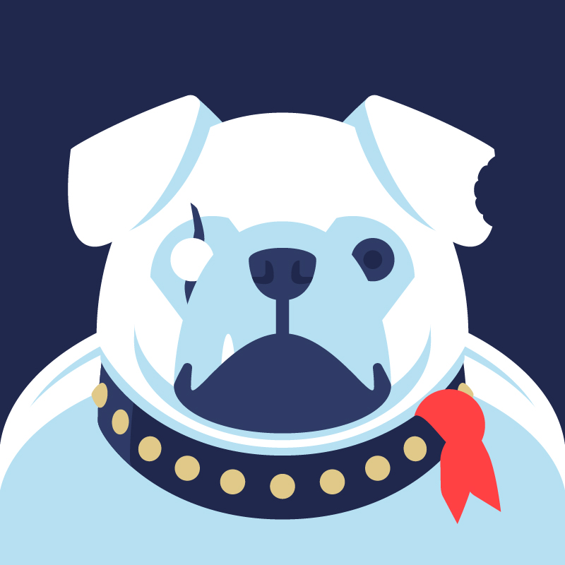identité de marque application mobile illustration chien