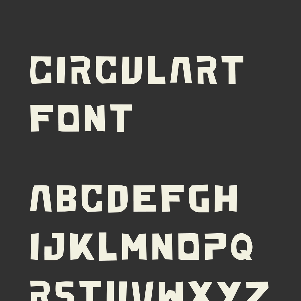 Circulart typographie motion design Circulart logotype charte graphique, typographie