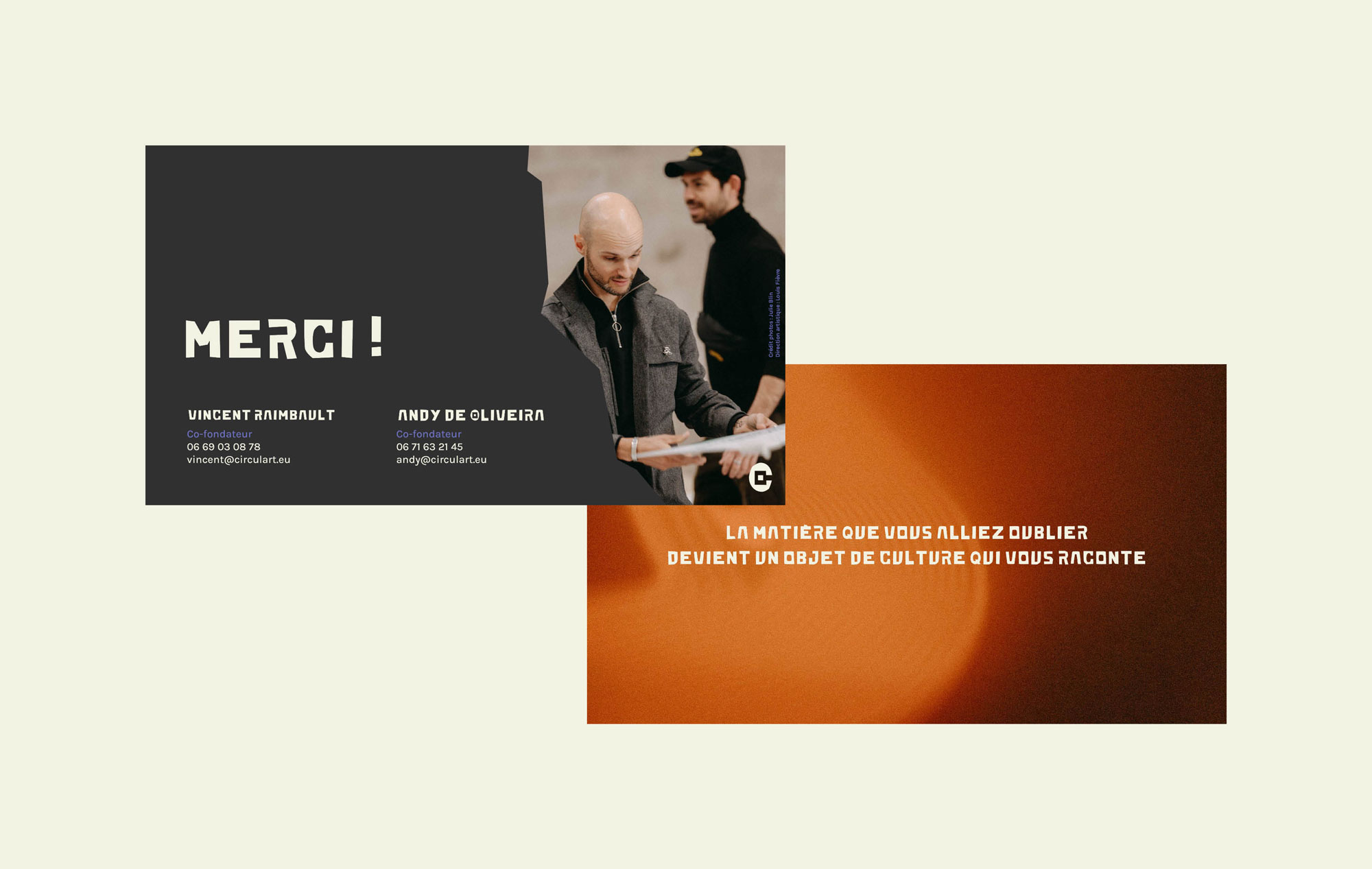 Circulart logotype charte graphique, slides powerpoint de présentation Identité de marque de Circulart, charte graphique slides powerpoint de présentation