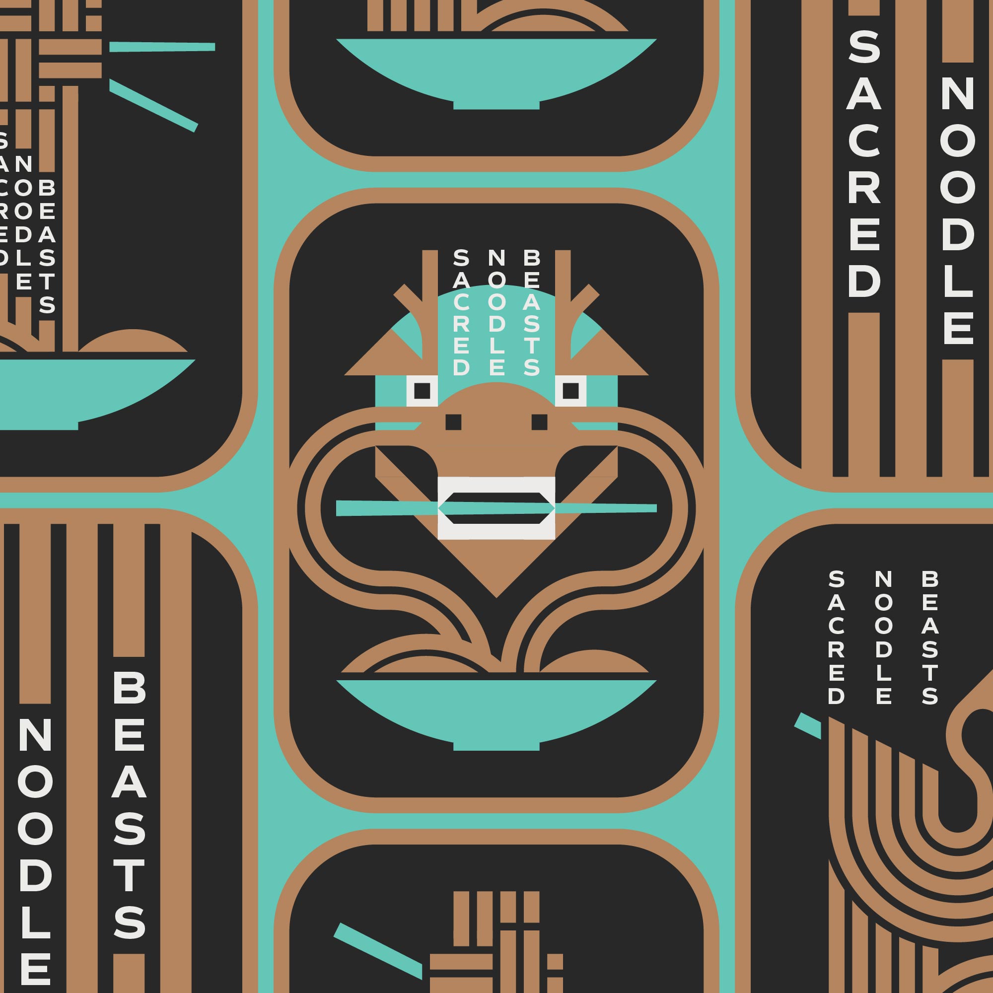 illustration affiche Poster ramen japon nouilles noodles street food