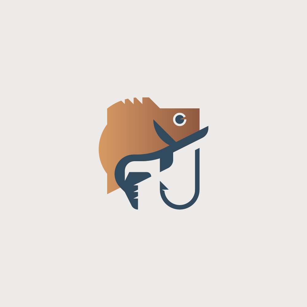 Divers logos, logothèque, logotypes poisson bait