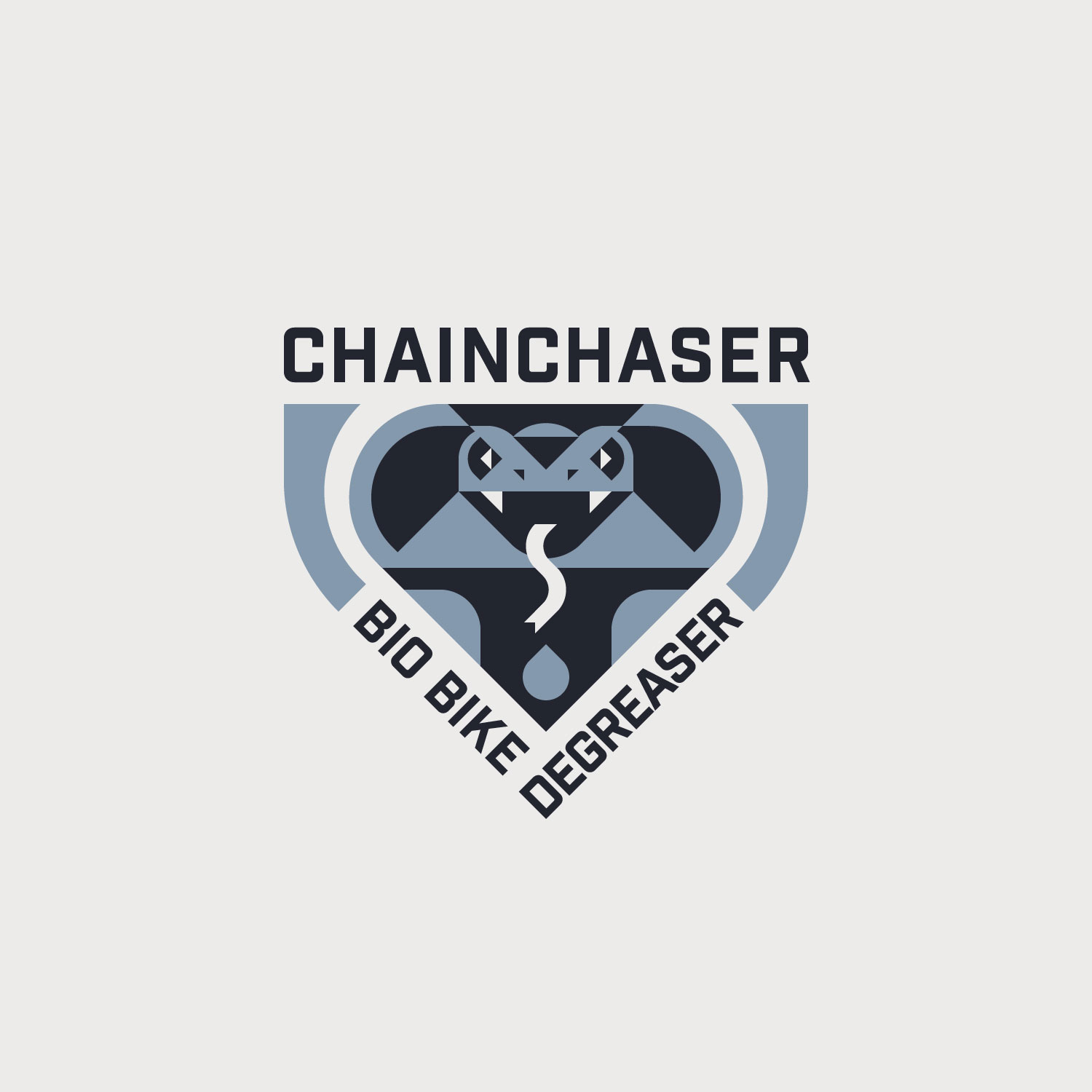 Logotype serpent chainchaser degraissant vélo