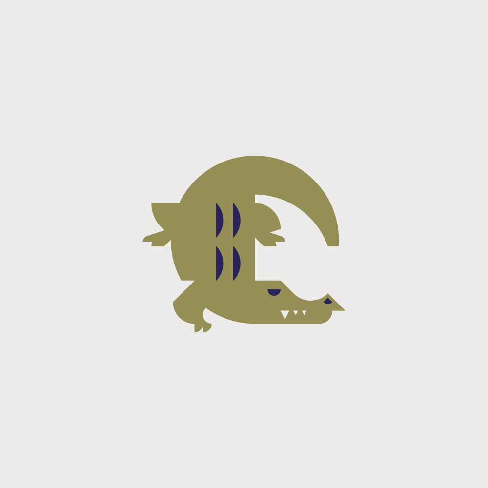 Divers logos, logothèque, logotypes crocodile
