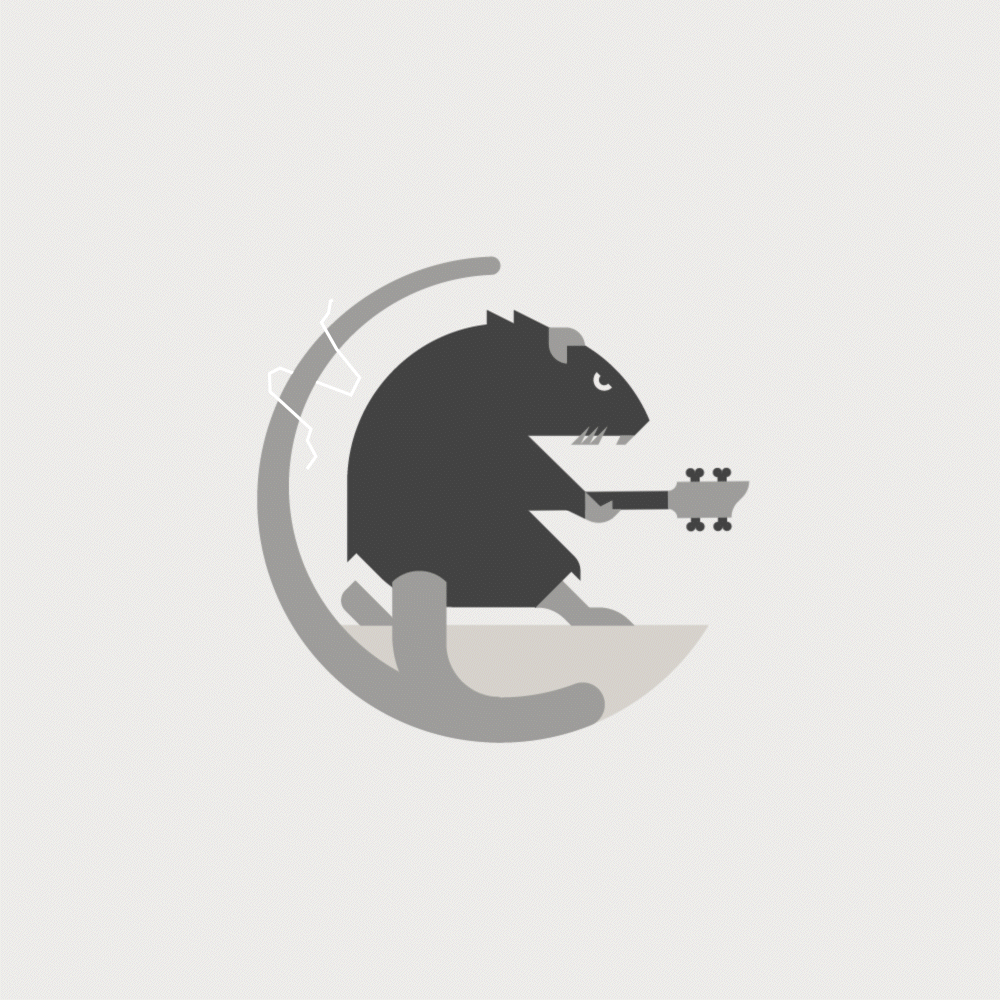 Divers logos, logothèque, logotypes rat rock song