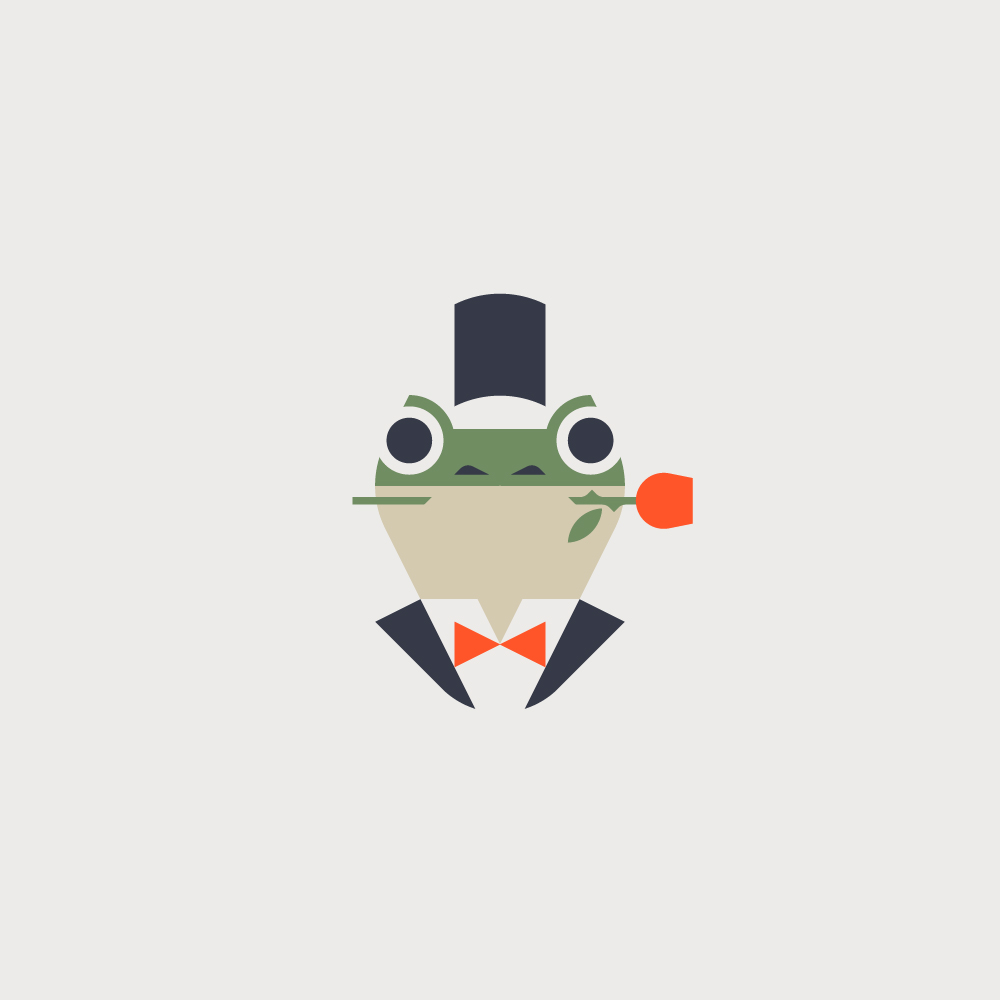 Divers logos, logothèque, logotypes grenouille