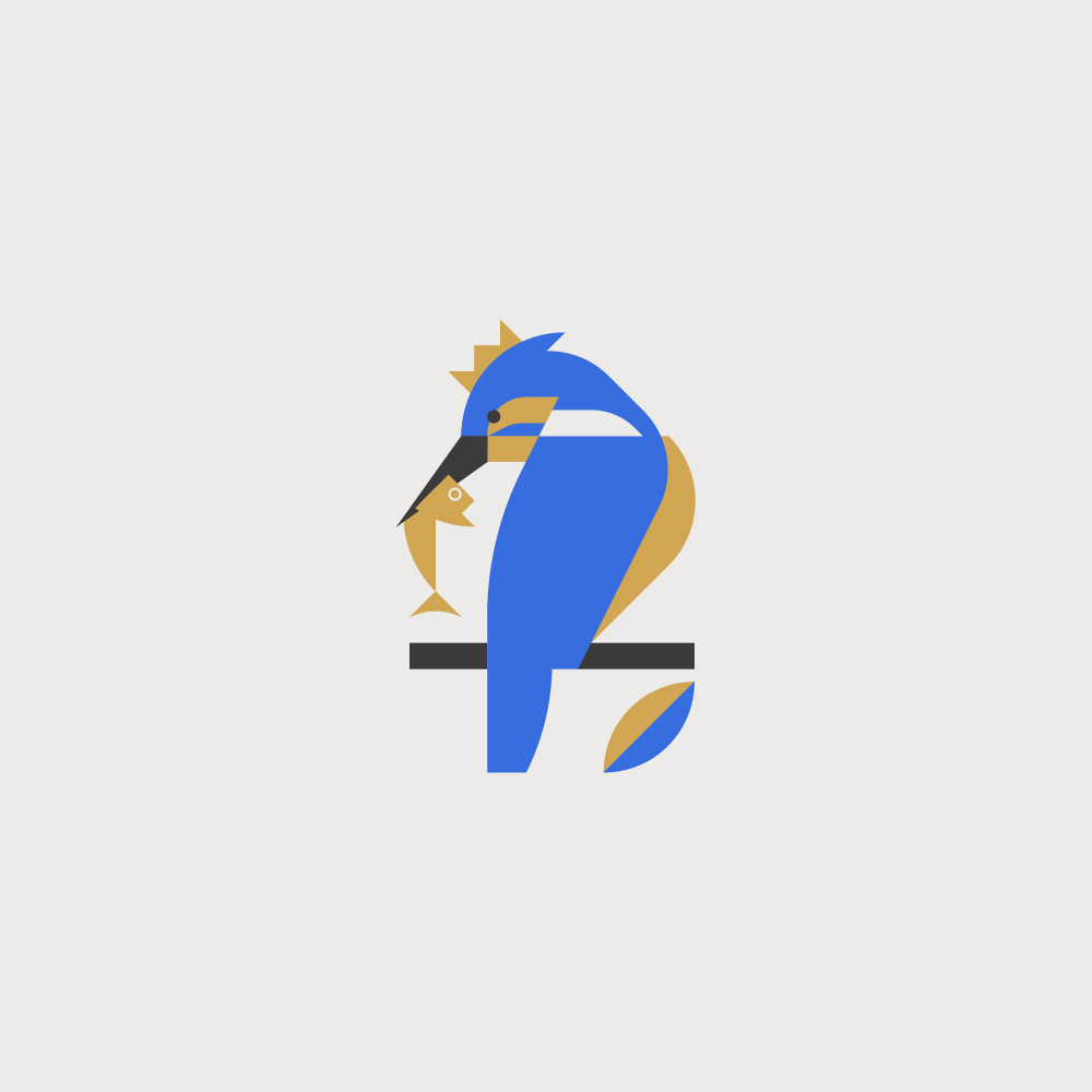 Divers logos, logothèque, logotypes martin pêcheur