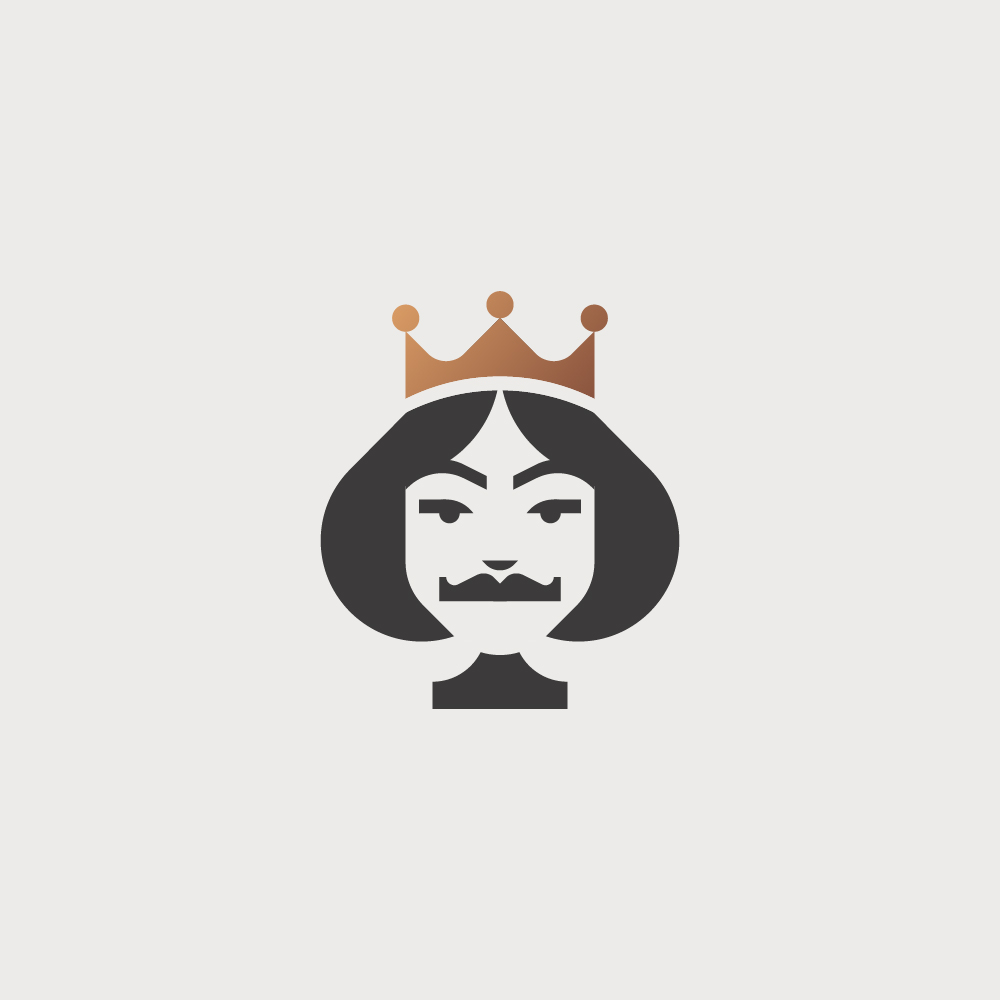 Divers logos, logothèque, logotypes roi de pique