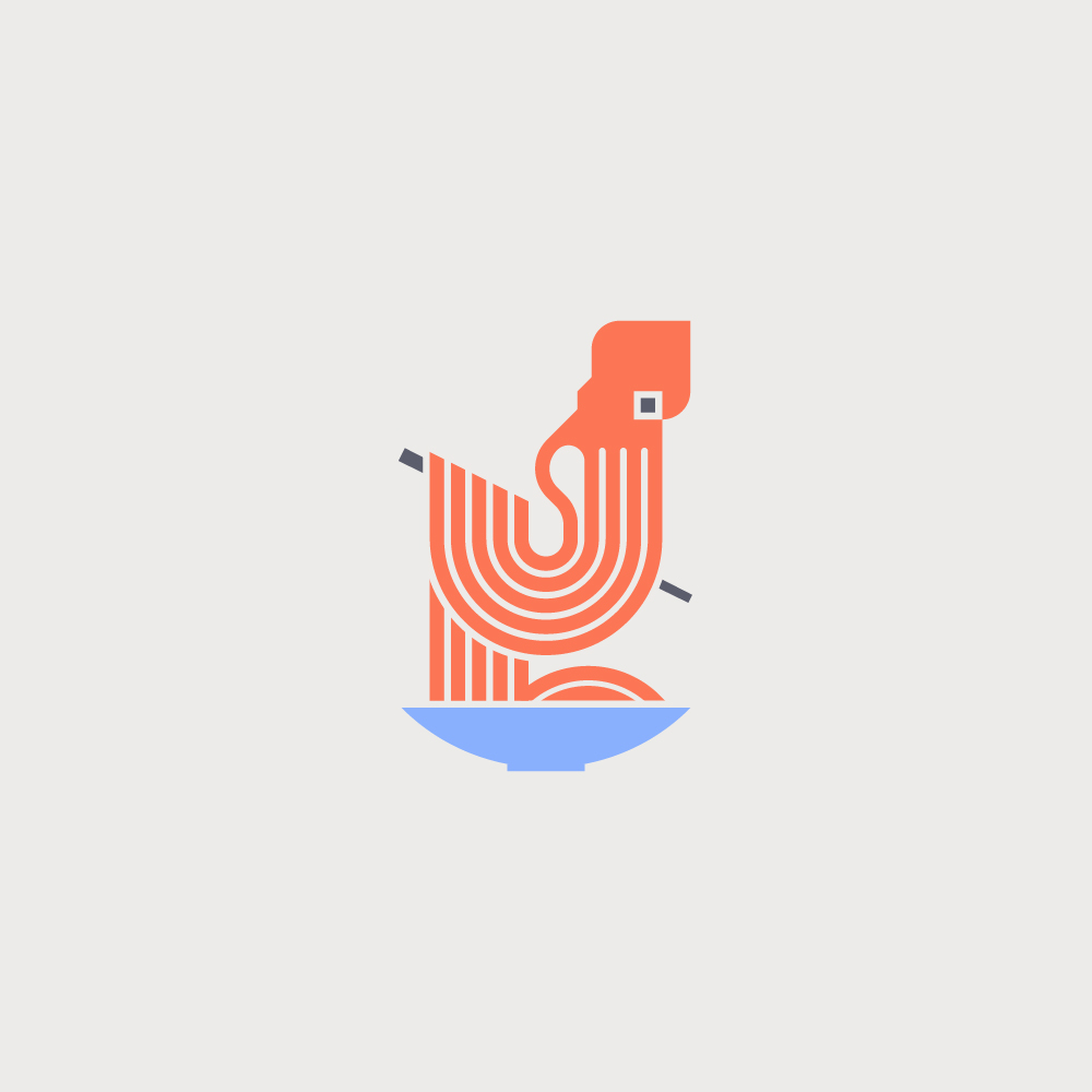 Divers logos, logothèque, logotypes kraken noodle