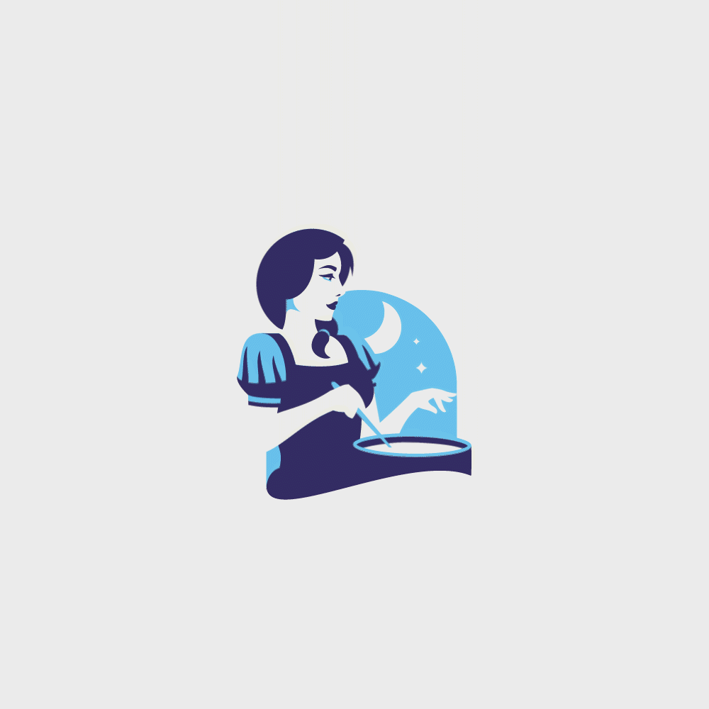 Divers logos, logothèque, logotypes sorcière