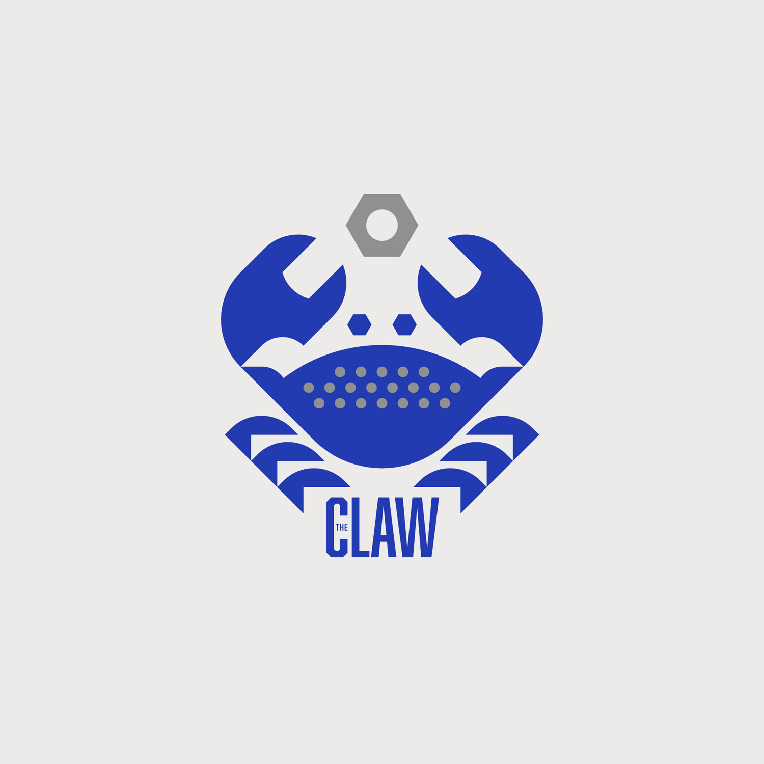 logotype crabe pince clé à molette