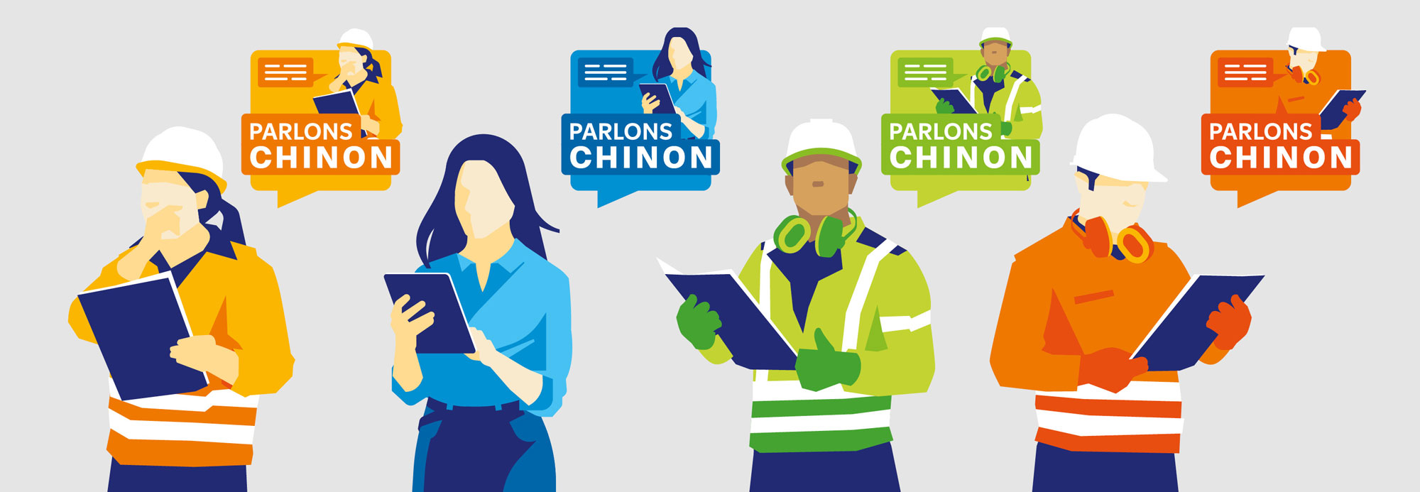Illustration et conception du Projet de Site illustré pour le site EDF de Chinon