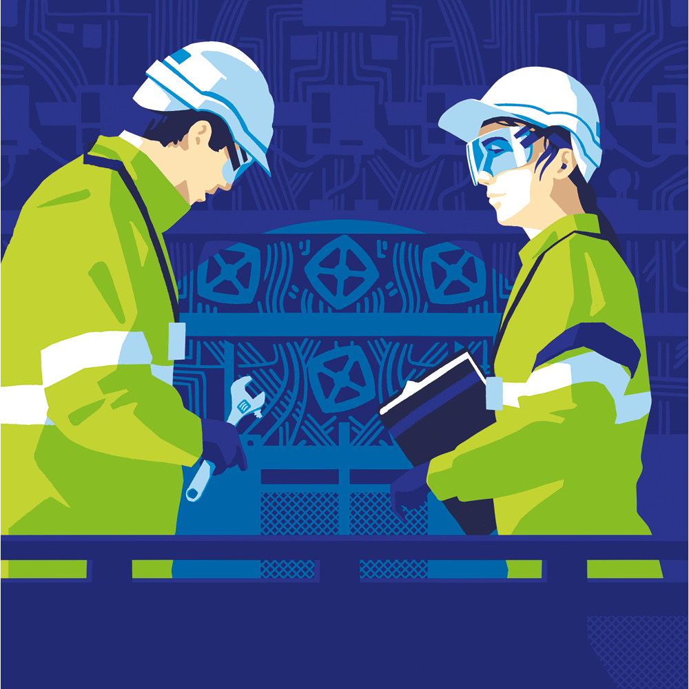 Illustration et conception du Volet Stratégique illustré pour le site EDF de Penly