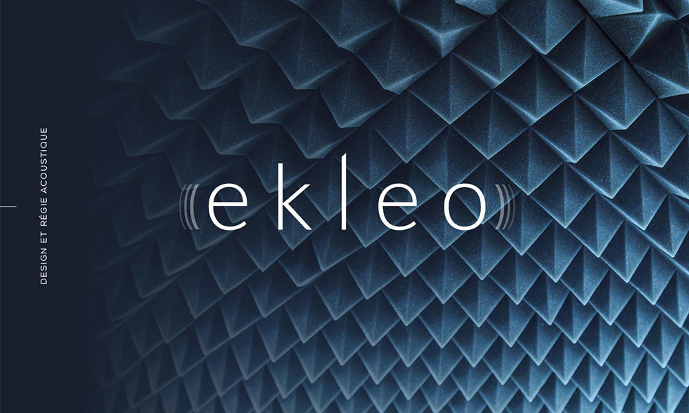 identité de marque régie accoustique Ekléo logotype