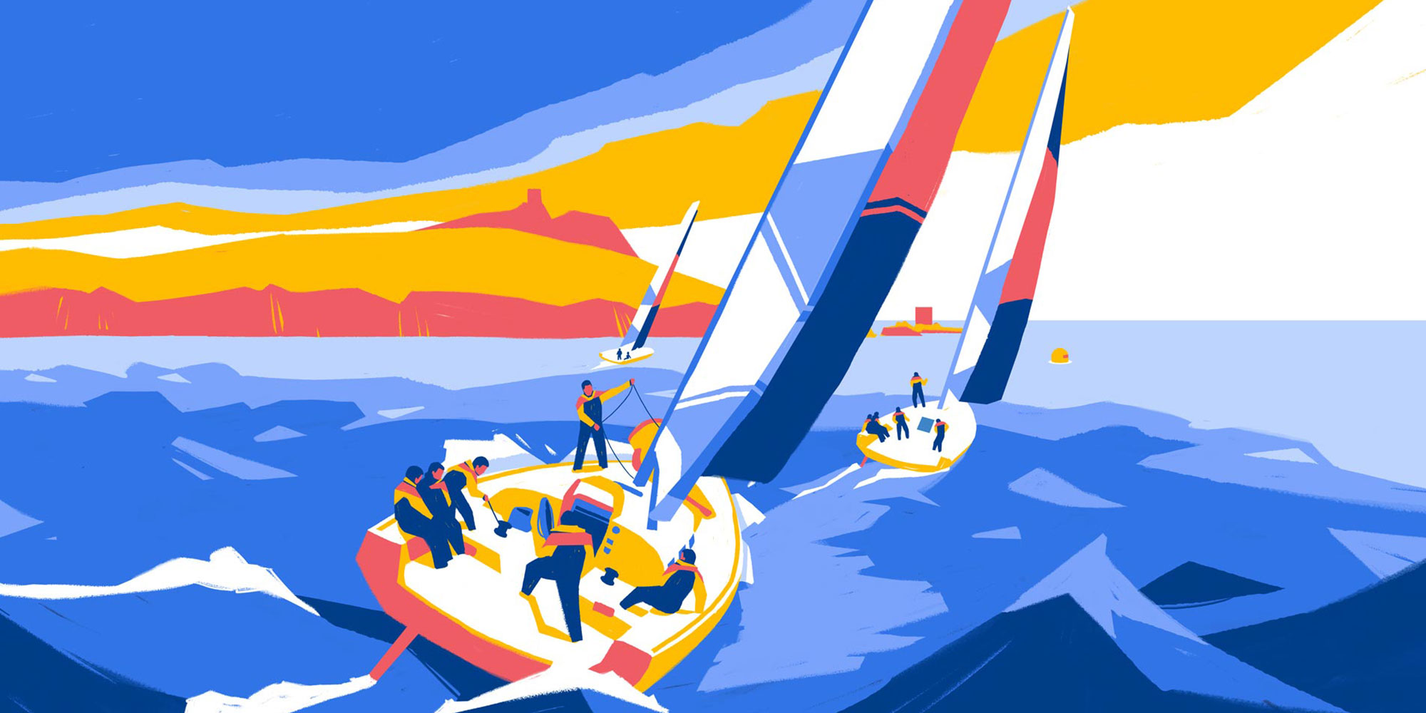 illustration affiche régate gerflor