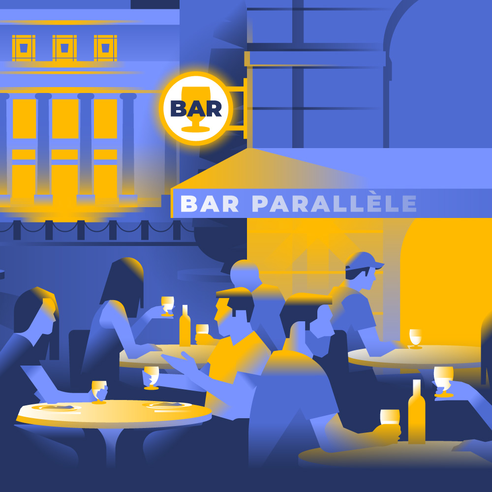 Illustration pour motion design Ricard