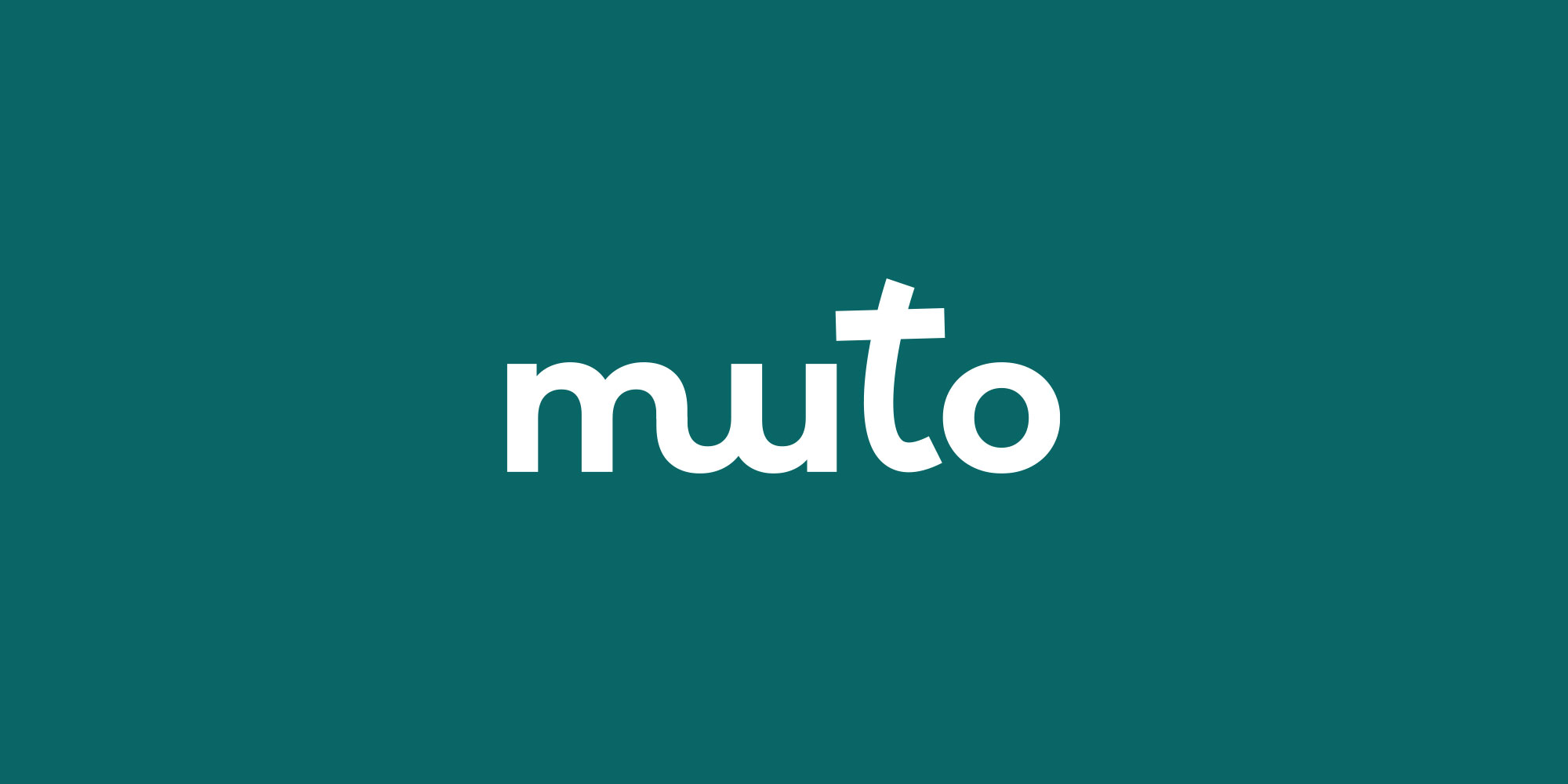 Identité de marque de Muto, experts en réemploi des aménagements événementiels. Logotype