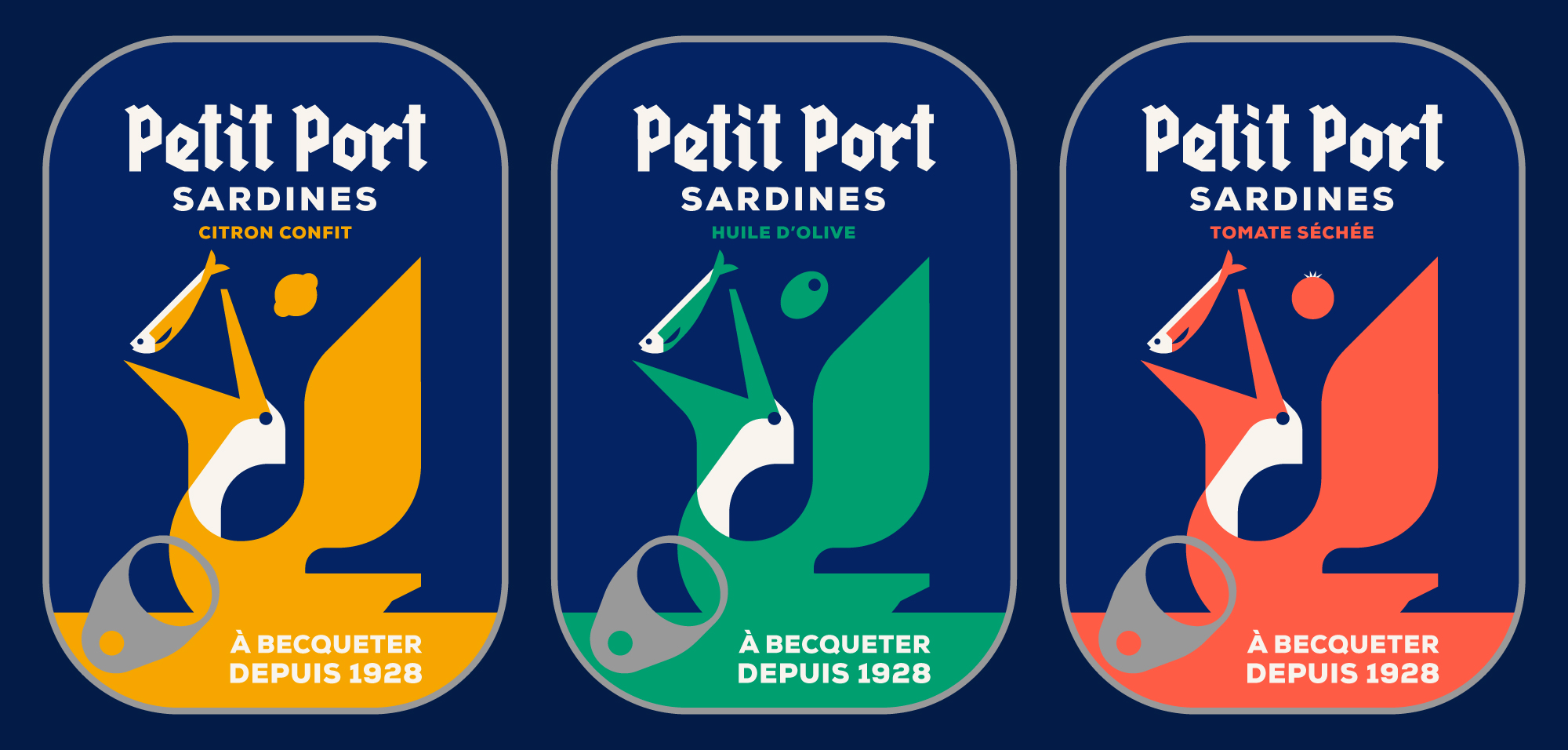 identité de marque conserverie bretonnes gamme packaging