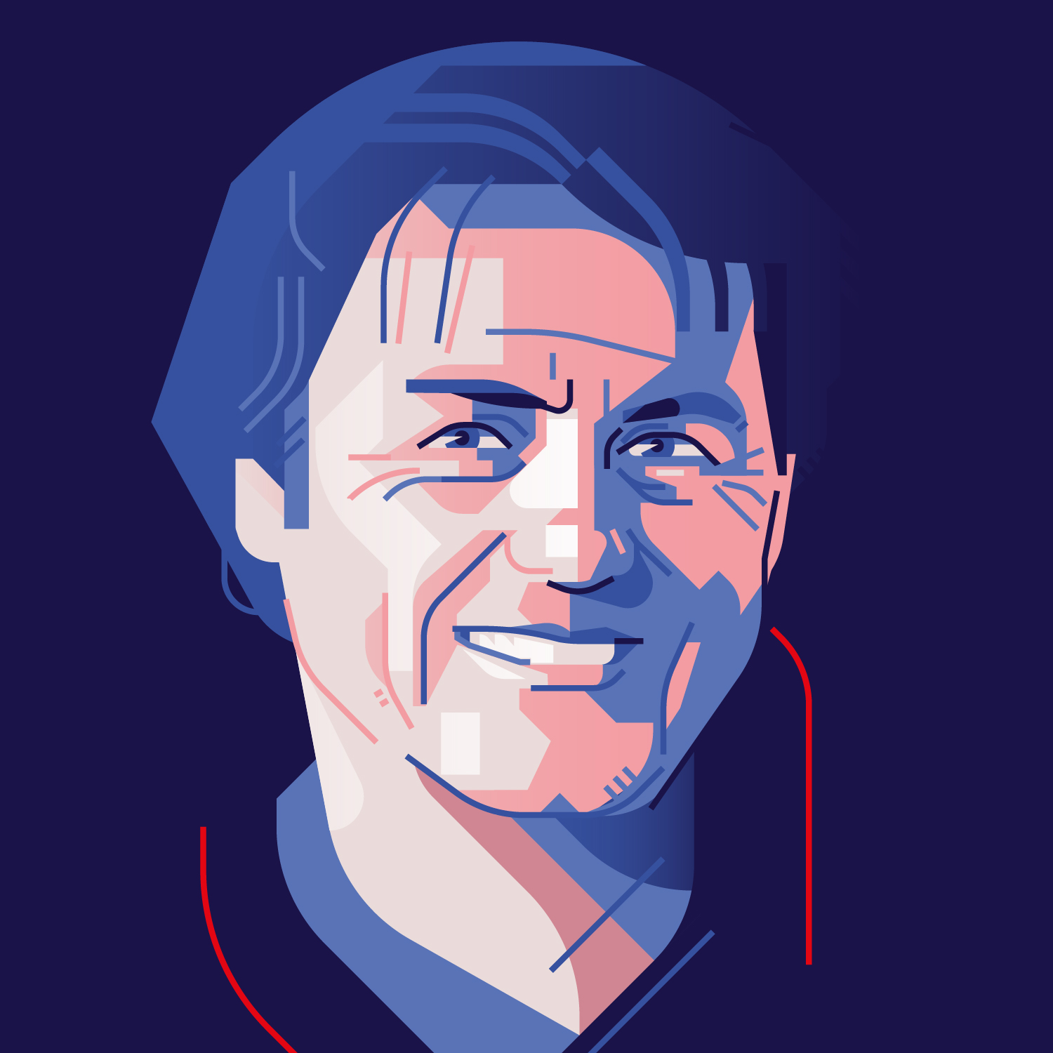 Portrait de Yannick Bestaven pour le wall of fame village du Vendée Globe 2024