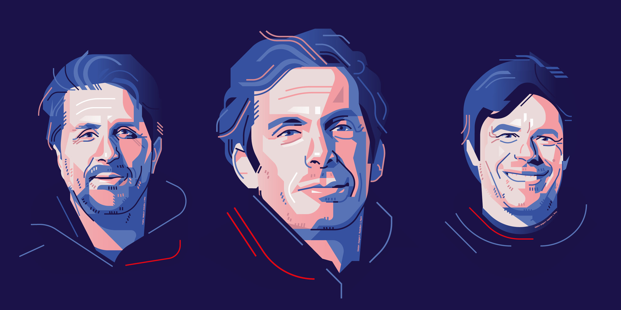 Série de portraits skippers pour le wall of fame village du Vendée Globe 2024